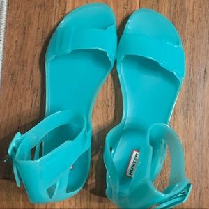 Hunter open toed jelly sandals